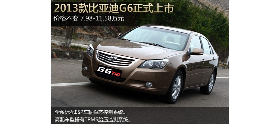 2013ǵG6 7.98-11.58Ԫ